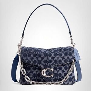Coach tabby signature denim Shoulder Bag